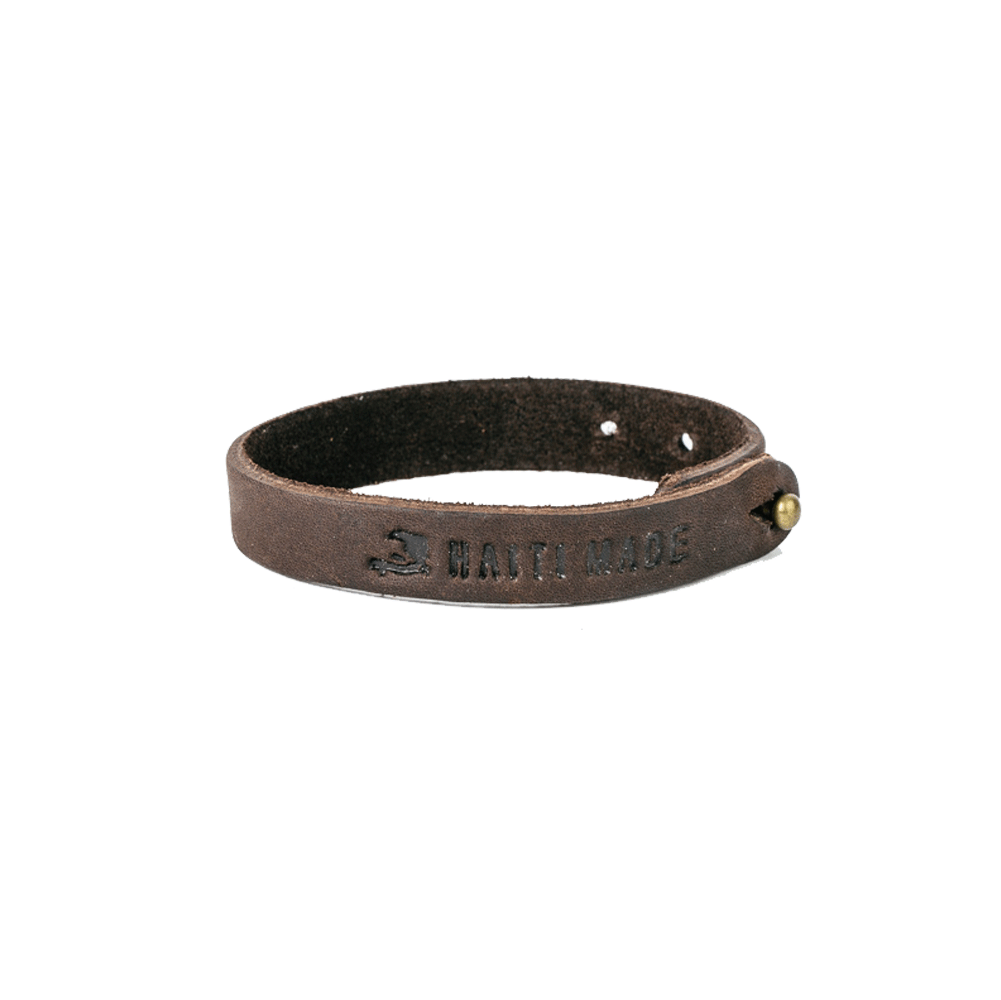 Single Wrap Leather Bracelet Haiti Made