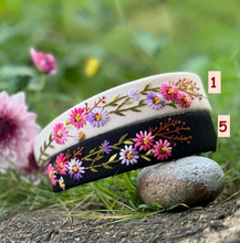 Load image into Gallery viewer, Summer Floral Embroidered Headband, Ariella Collection
