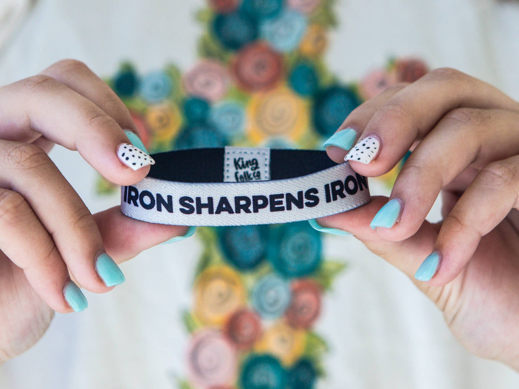 Iron Sharpens Iron Stretchy Bracelet Men's Size