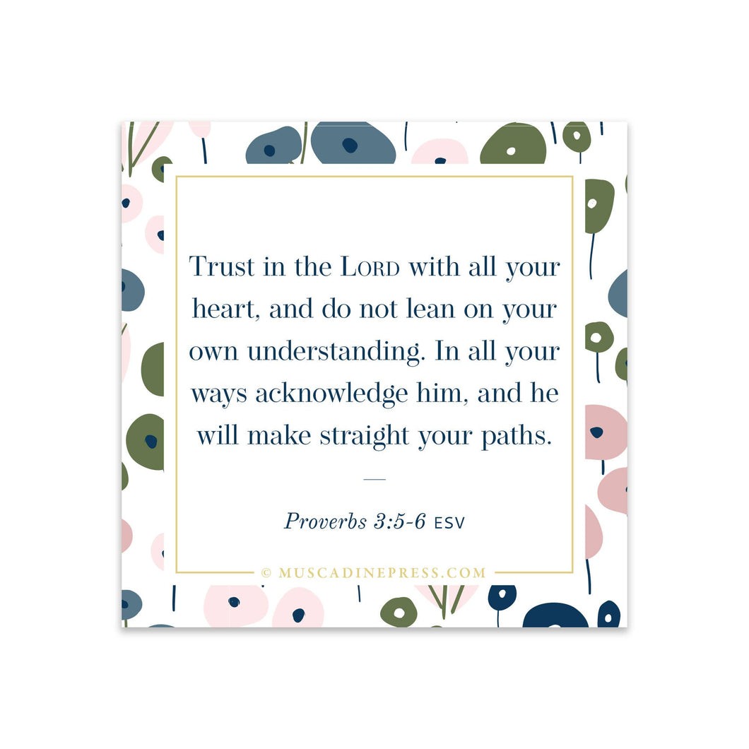 Trust in the Lord - Scripture Static Cling
