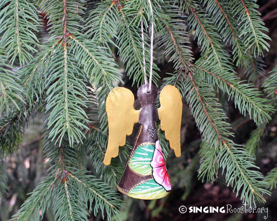 Gold Wing Angel Ornament