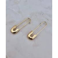 Exon Safety Pin Earrings